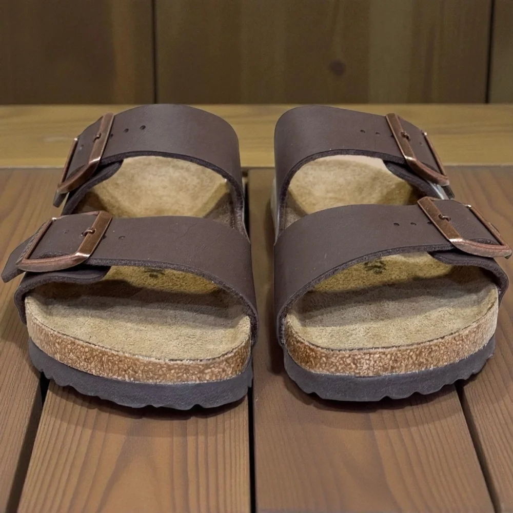Birkenstock Birko-Flor Dark Brown Sandals